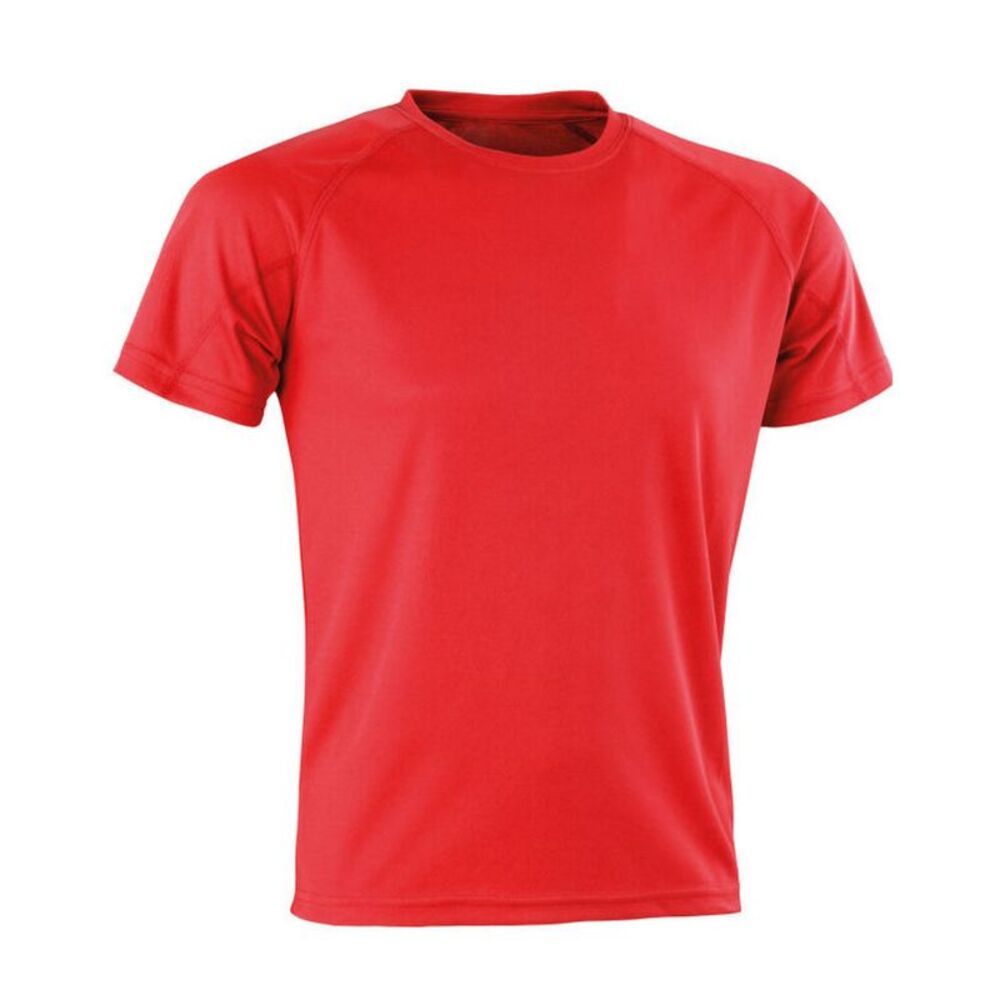 Spiro Mens Impact Aircool T-Shirt / Red